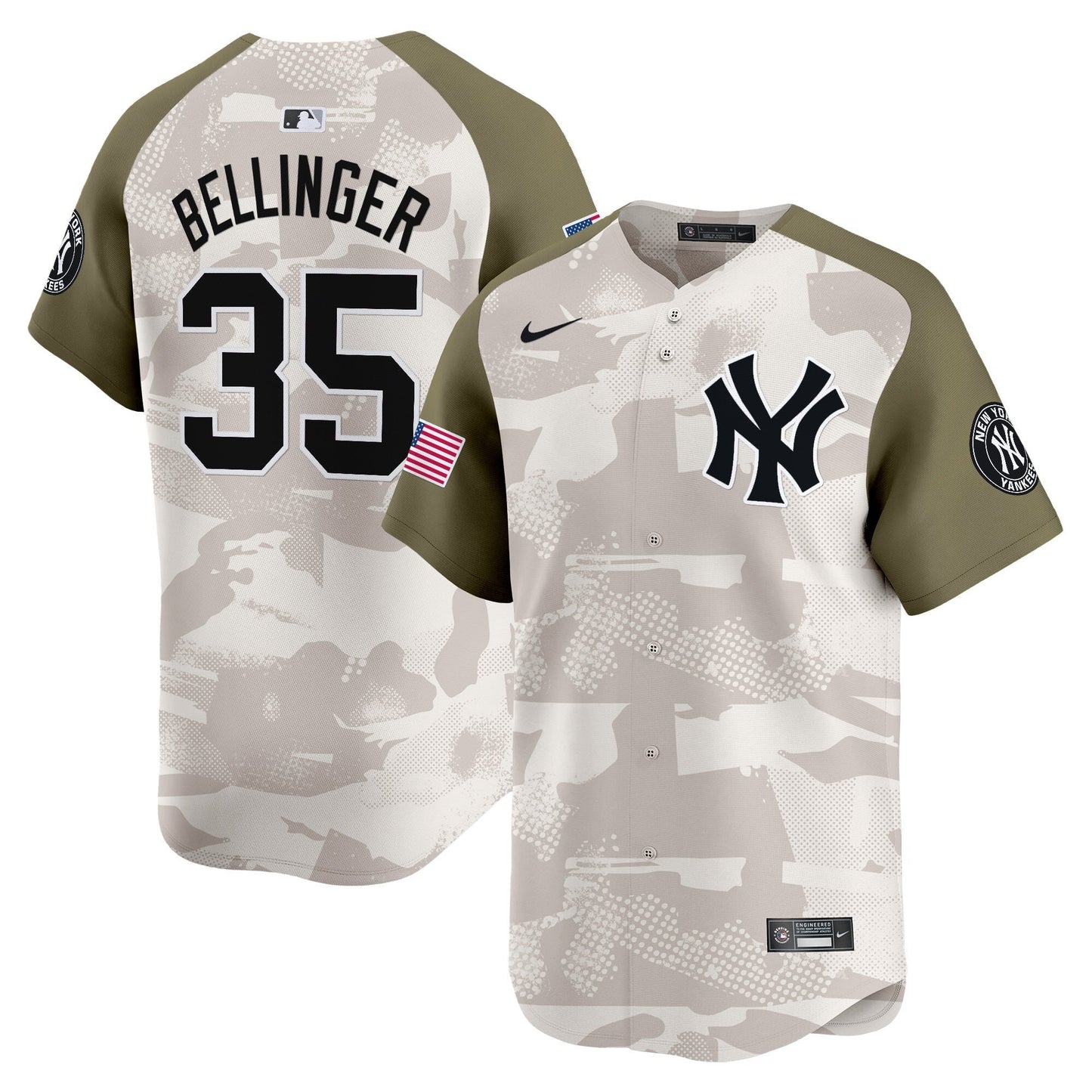 Men's New York Yankees 2025 Armed Forces Day Vapor Premier Limited Jersey - Stitched