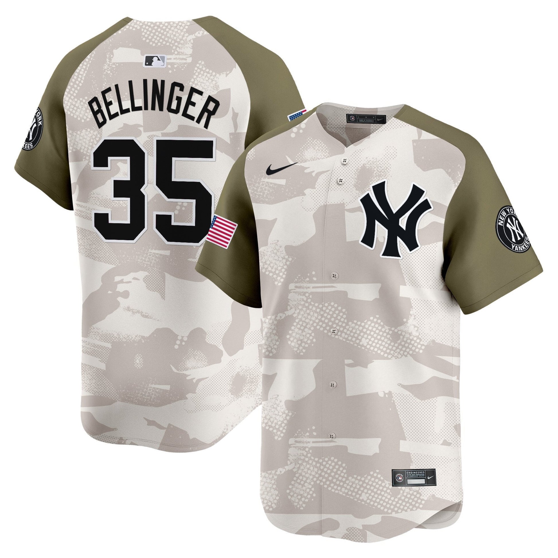 Men's New York Yankees 2025 Armed Forces Day Vapor Premier Limited Jersey - Stitched
