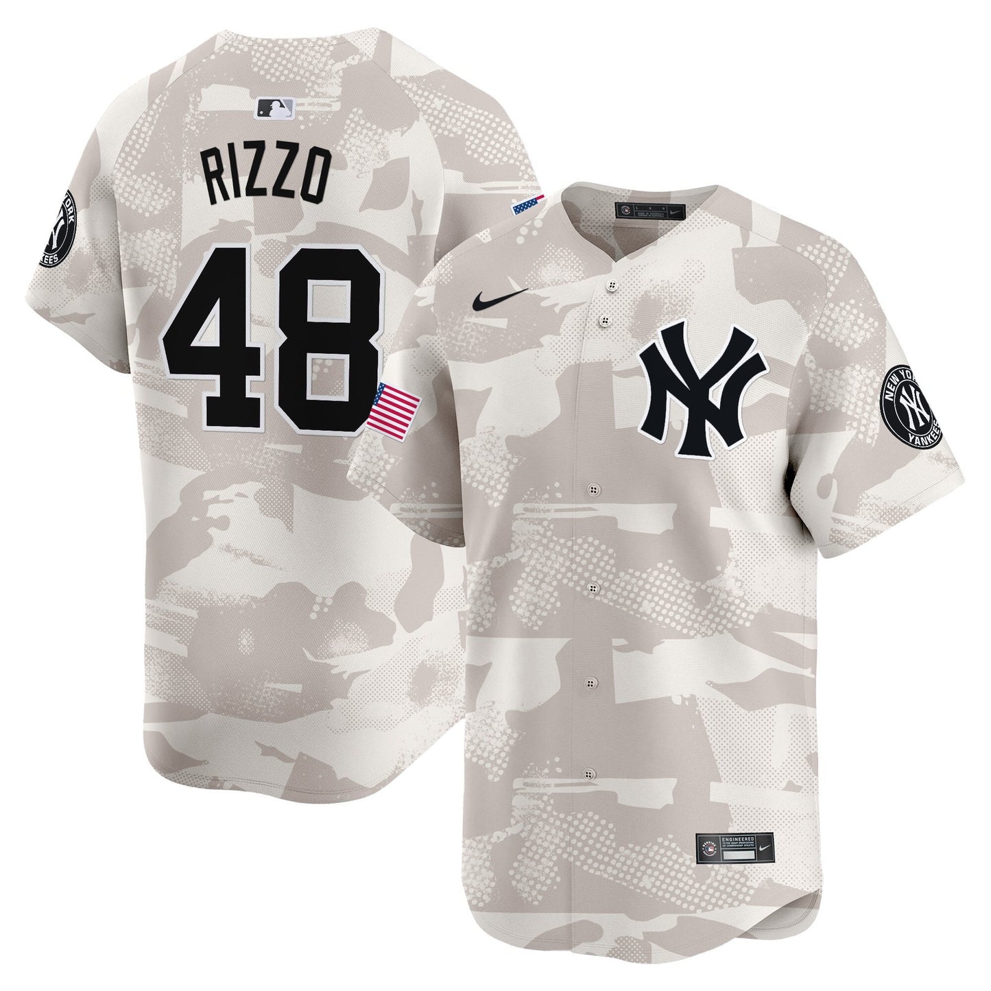Men's New York Yankees 2025 Armed Forces Day Vapor Premier Limited Jersey - Stitched