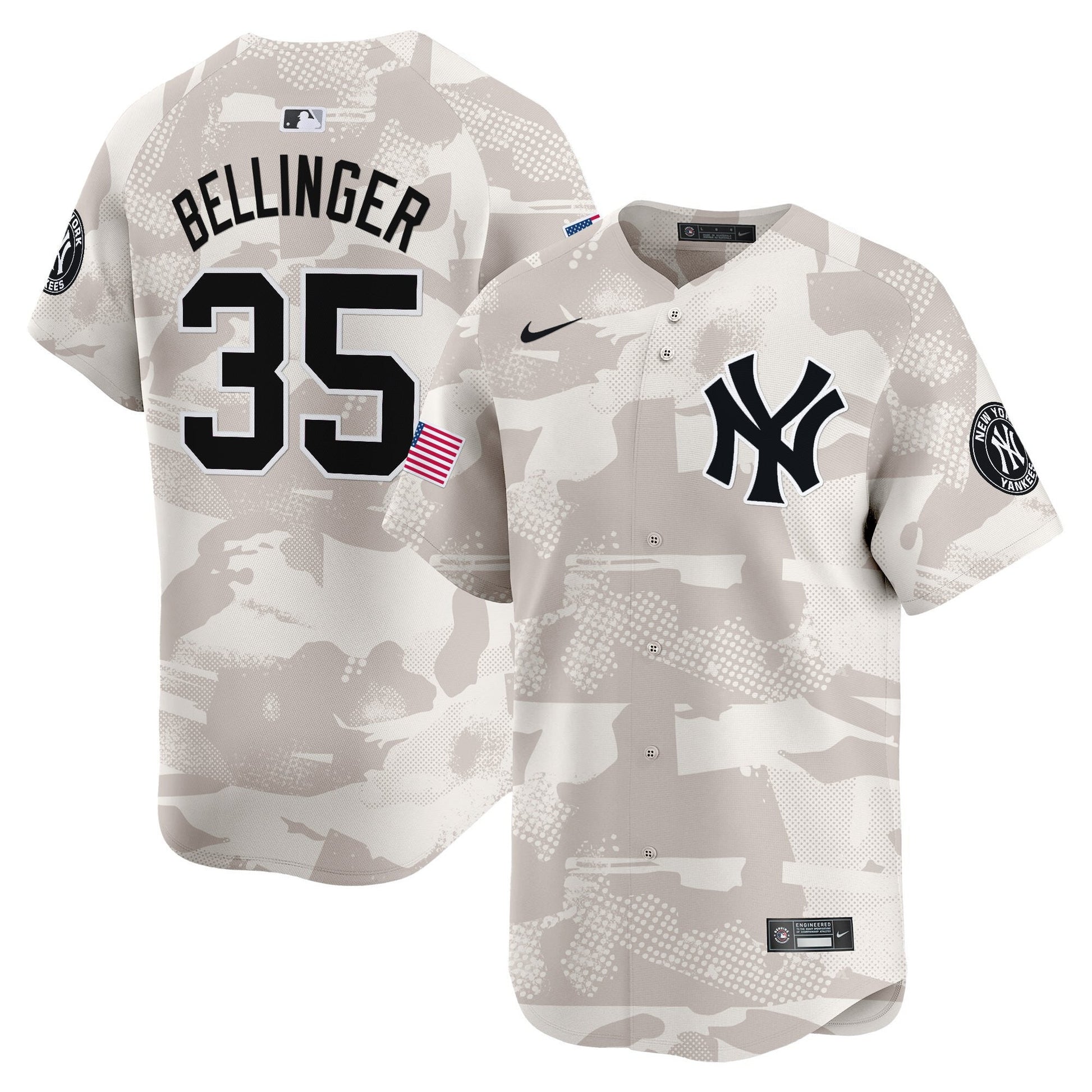Men's New York Yankees 2025 Armed Forces Day Vapor Premier Limited Jersey - Stitched