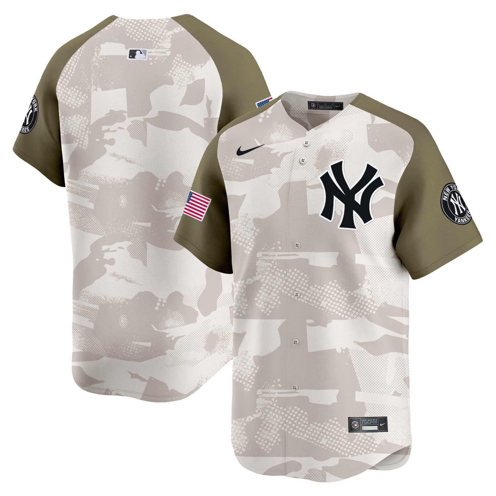 Men's New York Yankees 2025 Armed Forces Day Vapor Premier Limited Jersey - Stitched