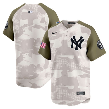 Men's New York Yankees 2025 Armed Forces Day Vapor Premier Limited Jersey - Stitched