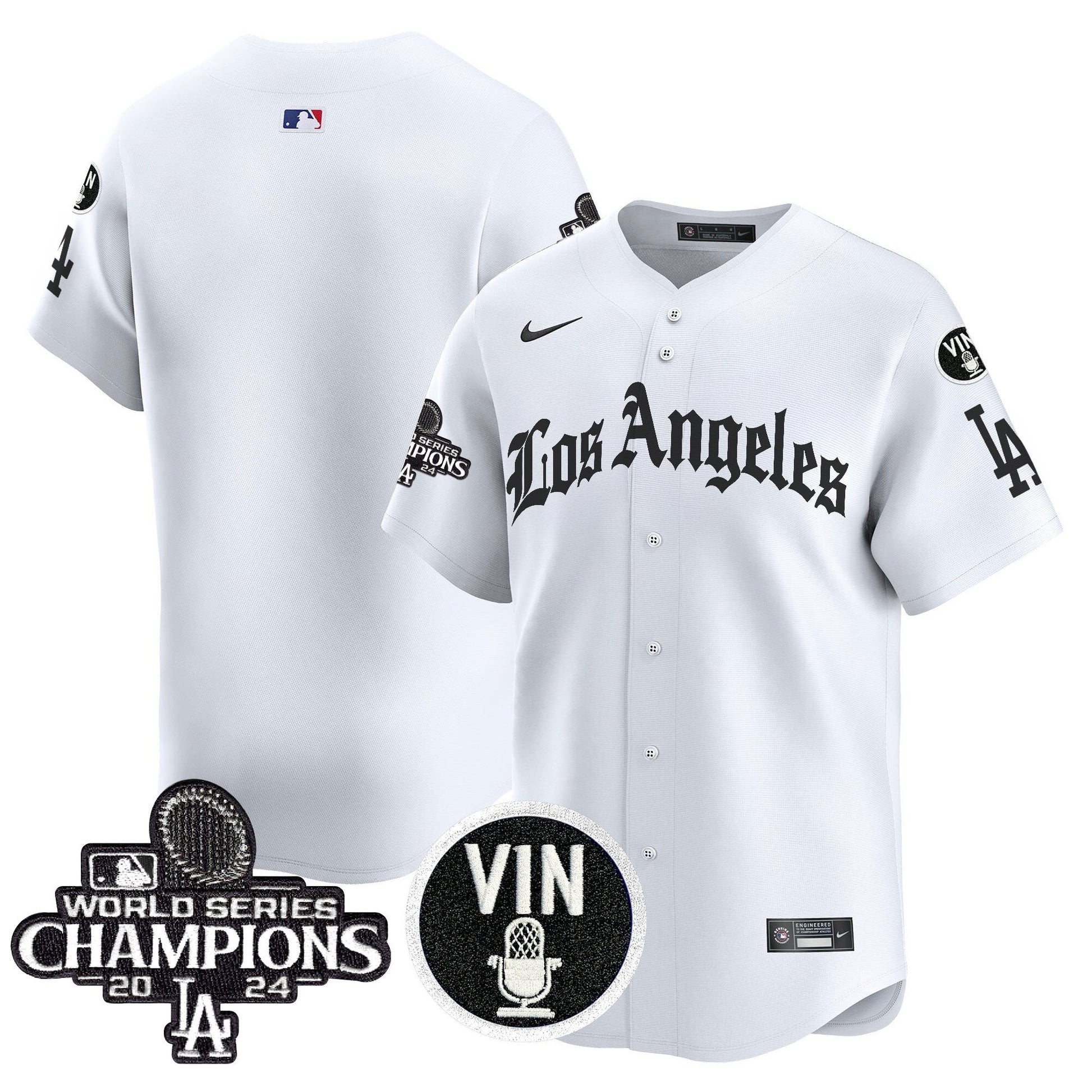 Men's Dodgers 2025 LA Gothic Style Vapor Premier Limited Jersey - All Stitched