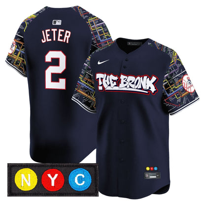 Men's New York Yankees The Bronx Subway Style Vapor Premier Limited Jersey - Stitched