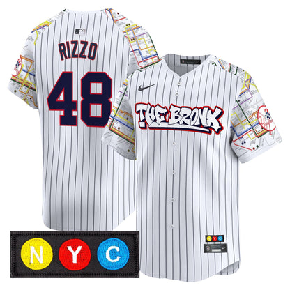 Men's New York Yankees The Bronx Subway Style Vapor Premier Limited Jersey - Stitched