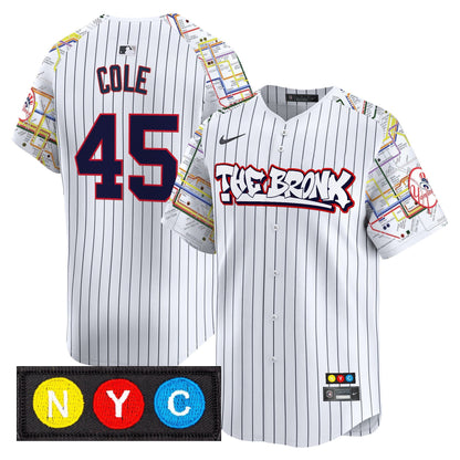Men's New York Yankees The Bronx Subway Style Vapor Premier Limited Jersey - Stitched