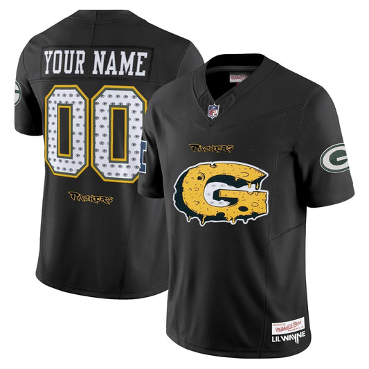 Green Bay Packers 'Cheesehead' x 'Tha Carter VI' Style Vapor Limited Custom Jersey - All Stitched