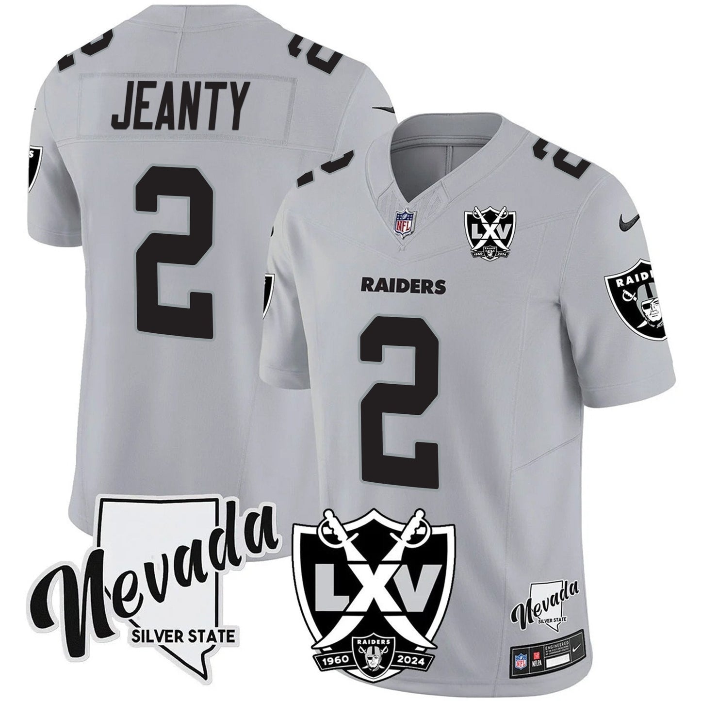 Men's Raiders 2025 Vapor Limited Jersey - 65th Anniversary - All Stitched