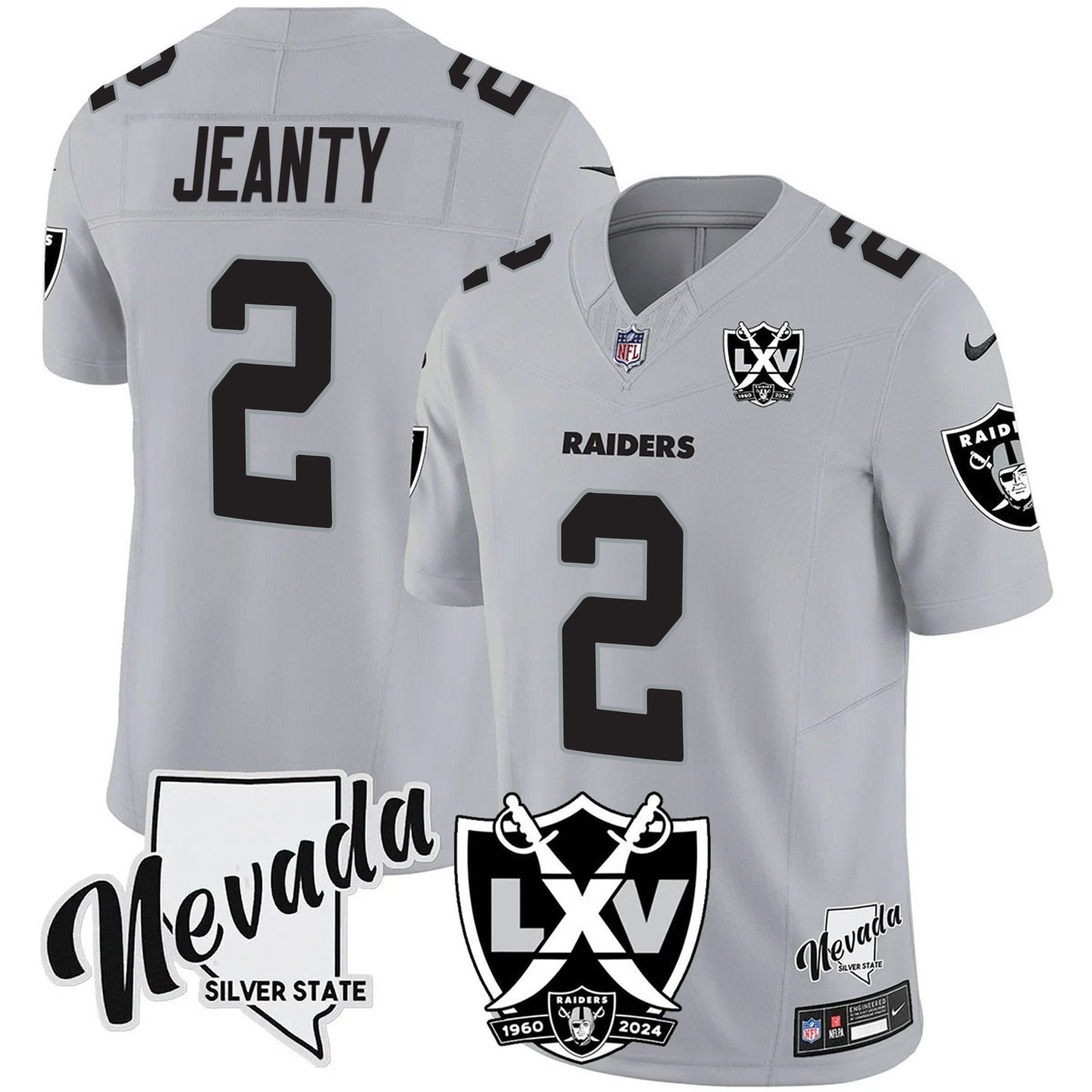 Men's Raiders 2025 Vapor Limited Jersey - 65th Anniversary - All Stitched