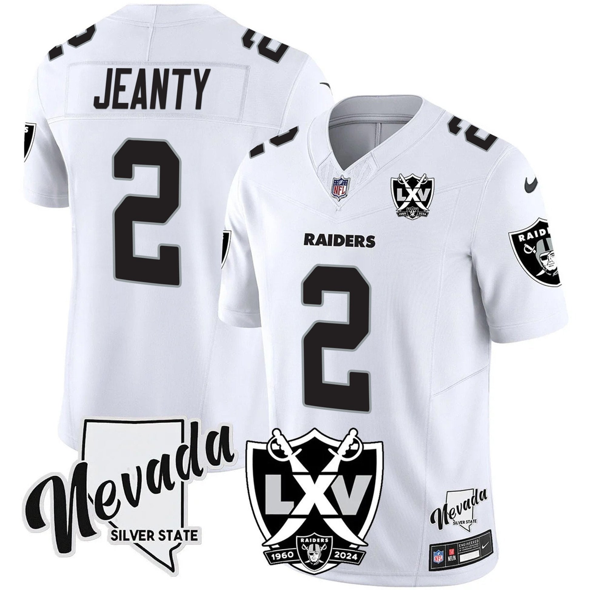 Men's Raiders 2025 Vapor Limited Jersey - 65th Anniversary - All Stitched