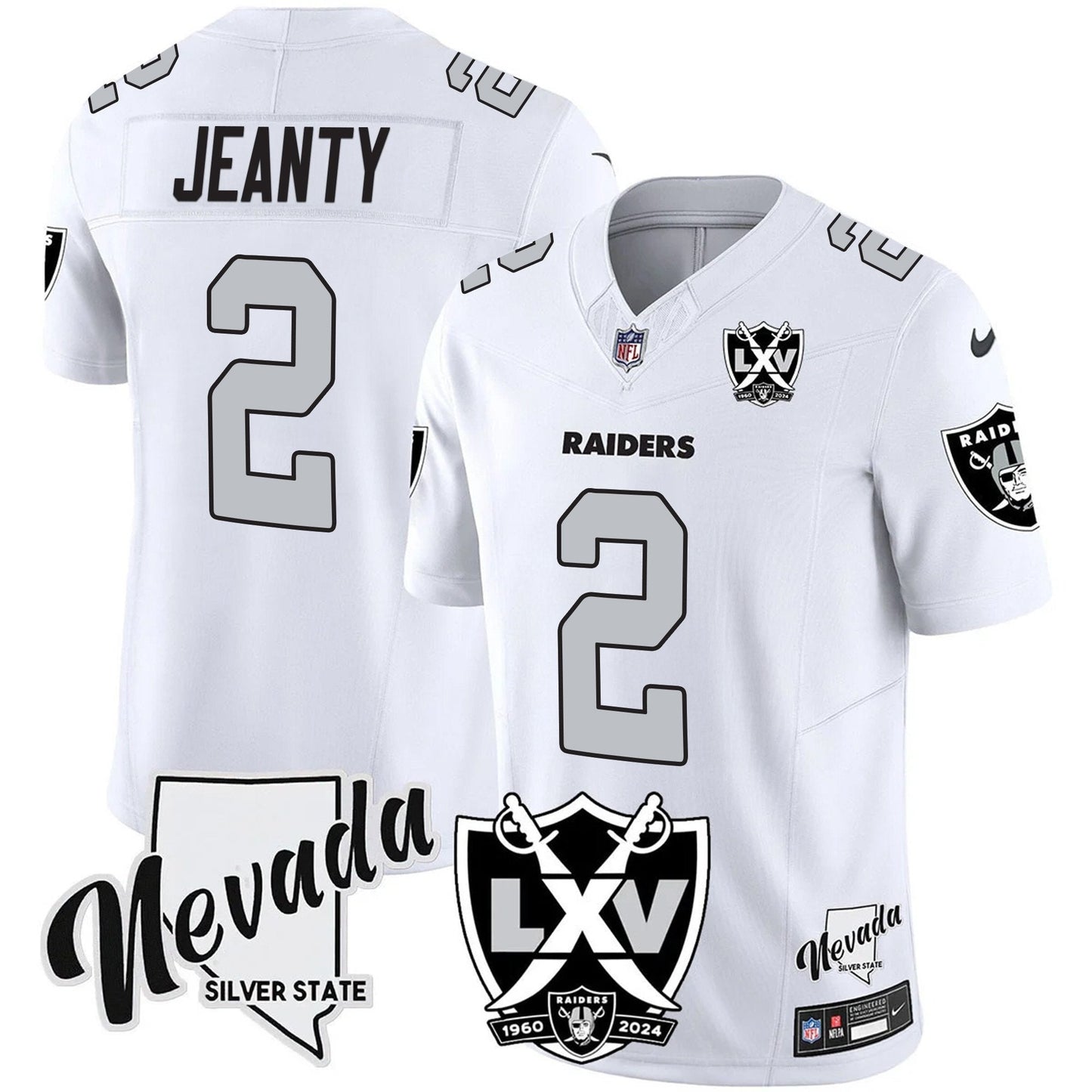 Men's Raiders 2025 Vapor Limited Jersey - 65th Anniversary - All Stitched