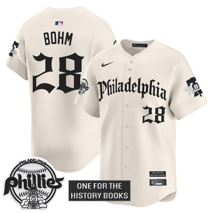 Men's Phillies 'Retro Newspaper Edition' Vapor Premier Limited Jersey - All Stitched