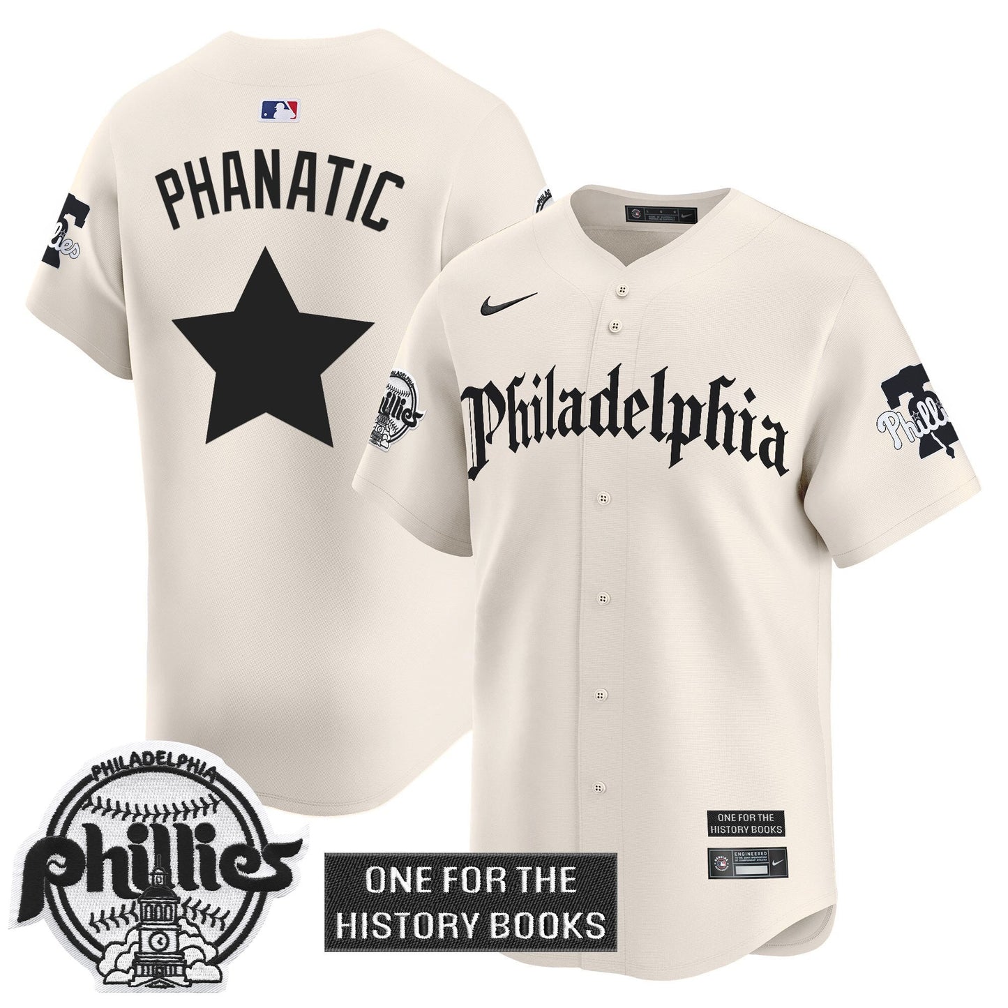Men's Phillies 'Retro Newspaper Edition' Vapor Premier Limited Jersey - All Stitched