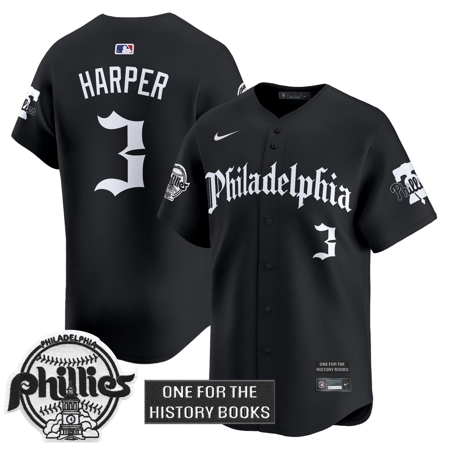 Men's Phillies 'Retro Newspaper Edition' Vapor Premier Limited Jersey - All Stitched