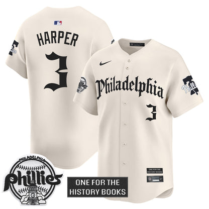Men's Phillies 'Retro Newspaper Edition' Vapor Premier Limited Jersey - All Stitched