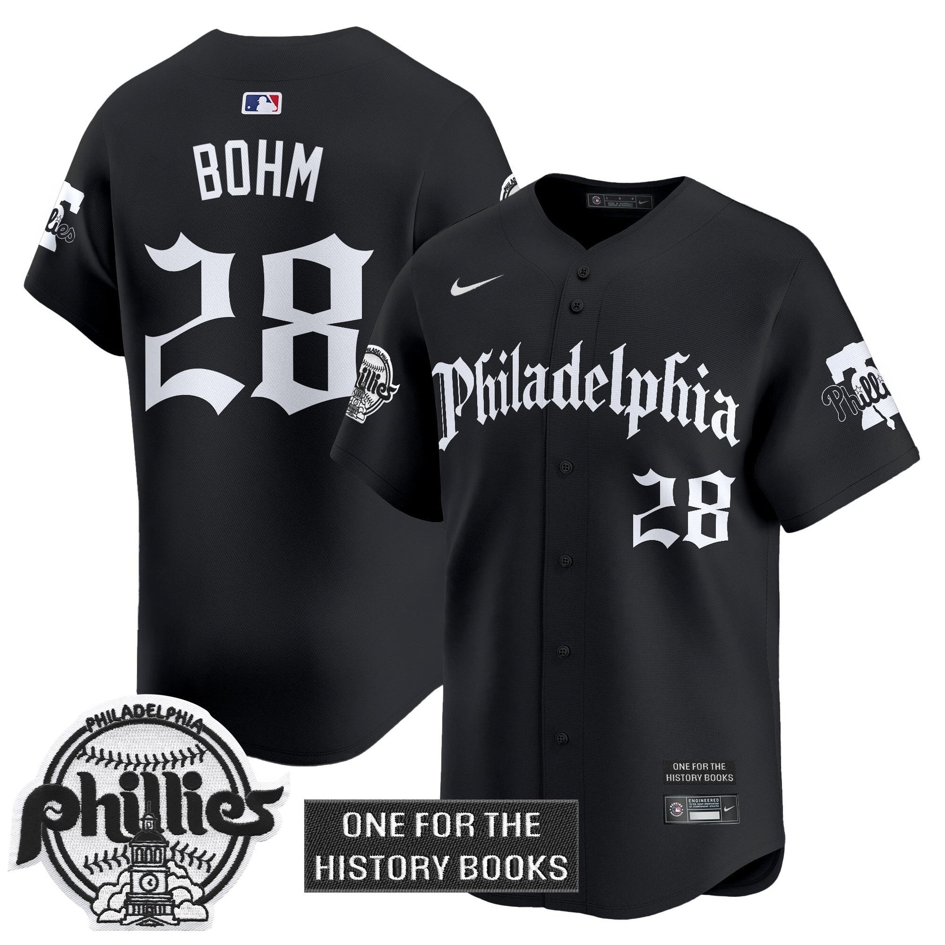 Men's Phillies 'Retro Newspaper Edition' Vapor Premier Limited Jersey - All Stitched