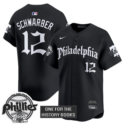 Men's Phillies 'Retro Newspaper Edition' Vapor Premier Limited Jersey - All Stitched