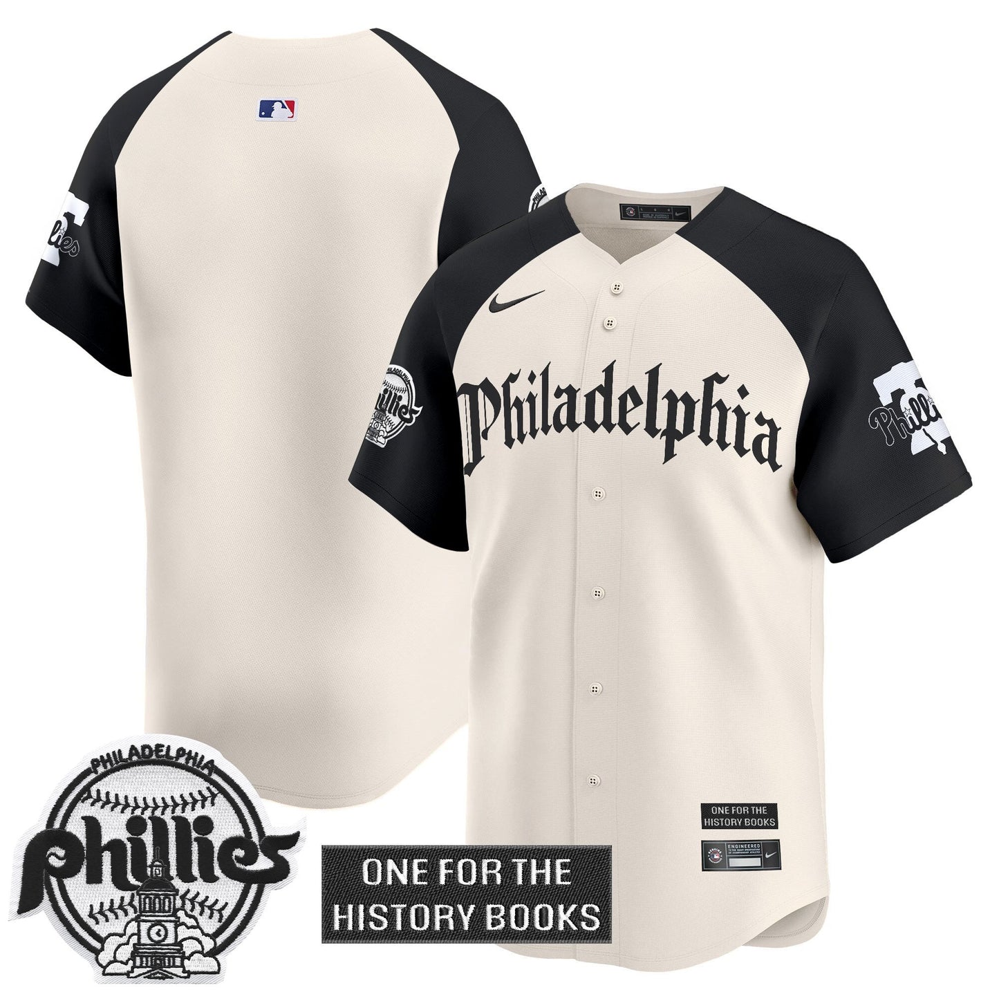 Men's Phillies 'Retro Newspaper Edition' Vapor Premier Limited Jersey - All Stitched
