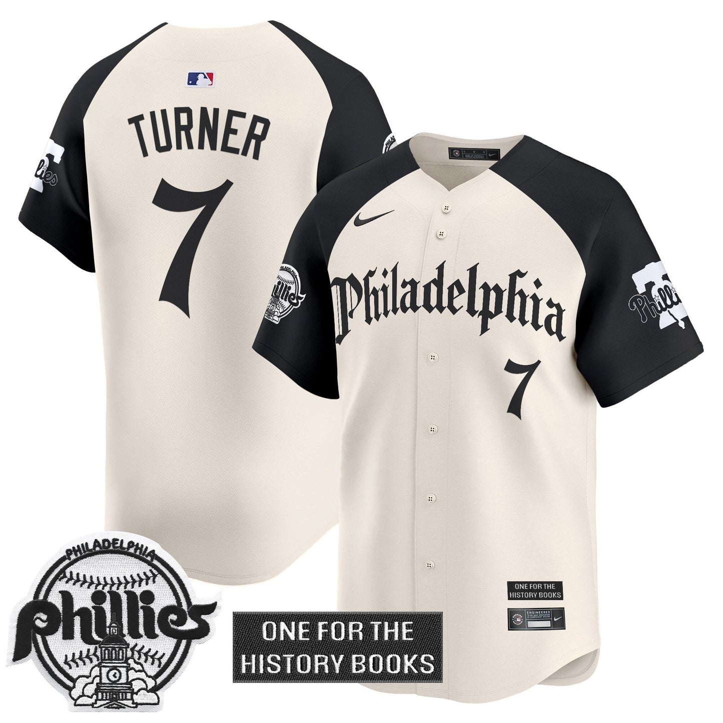 Men's Phillies 'Retro Newspaper Edition' Vapor Premier Limited Jersey - All Stitched