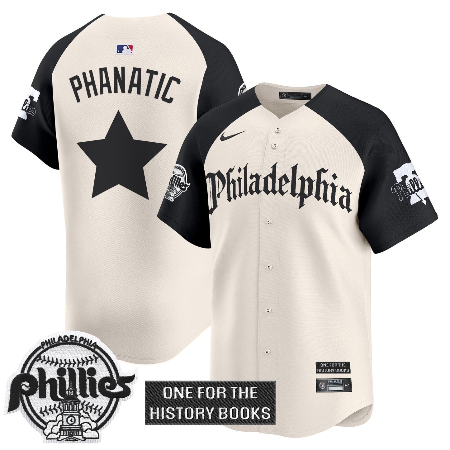 Men's Phillies 'Retro Newspaper Edition' Vapor Premier Limited Jersey - All Stitched