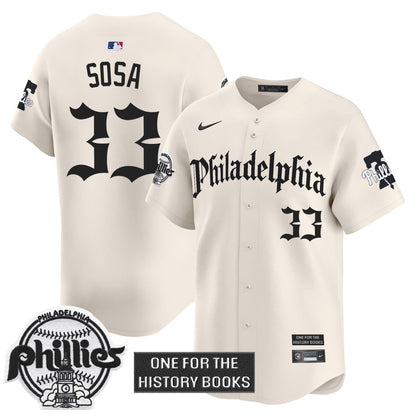 Men's Phillies 'Retro Newspaper Edition' Vapor Premier Limited Jersey - All Stitched