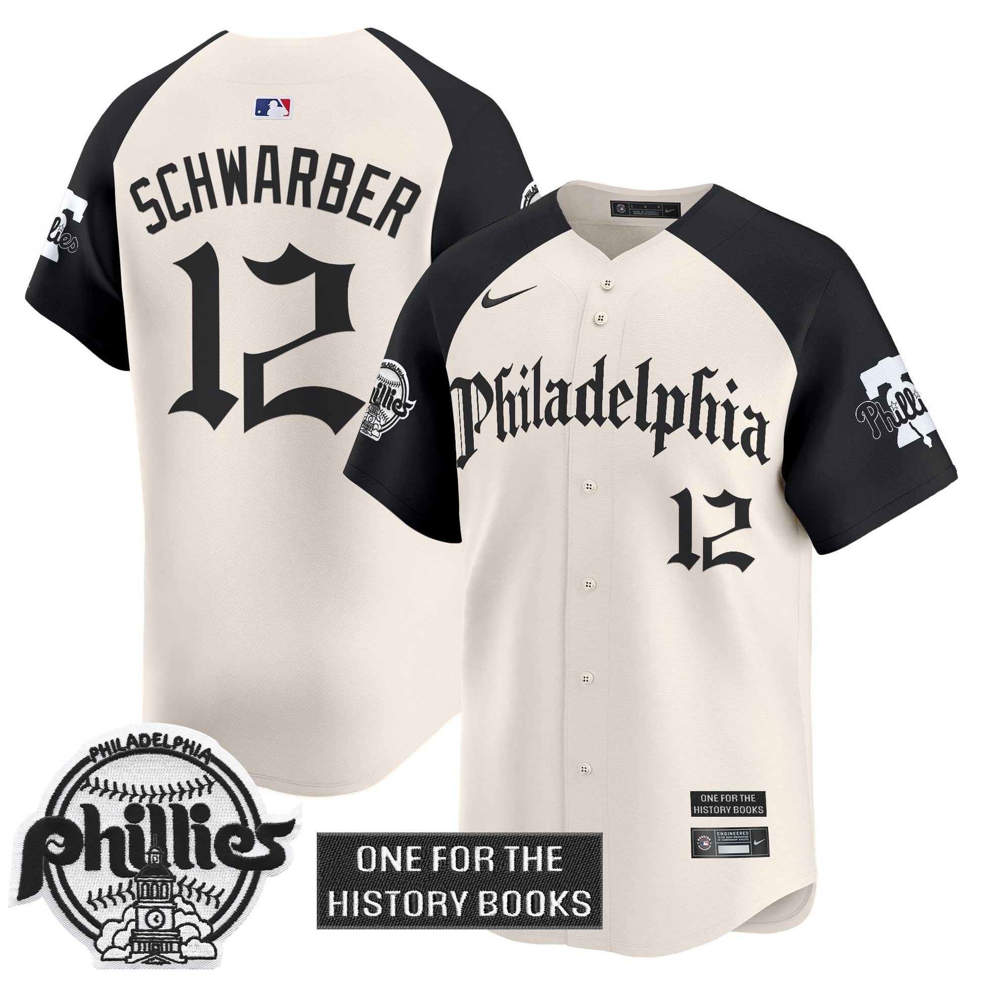 Men's Phillies 'Retro Newspaper Edition' Vapor Premier Limited Jersey - All Stitched