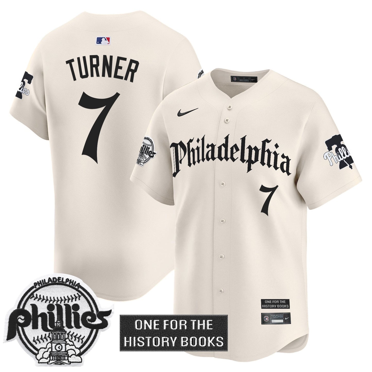 Men's Phillies 'Retro Newspaper Edition' Vapor Premier Limited Jersey - All Stitched