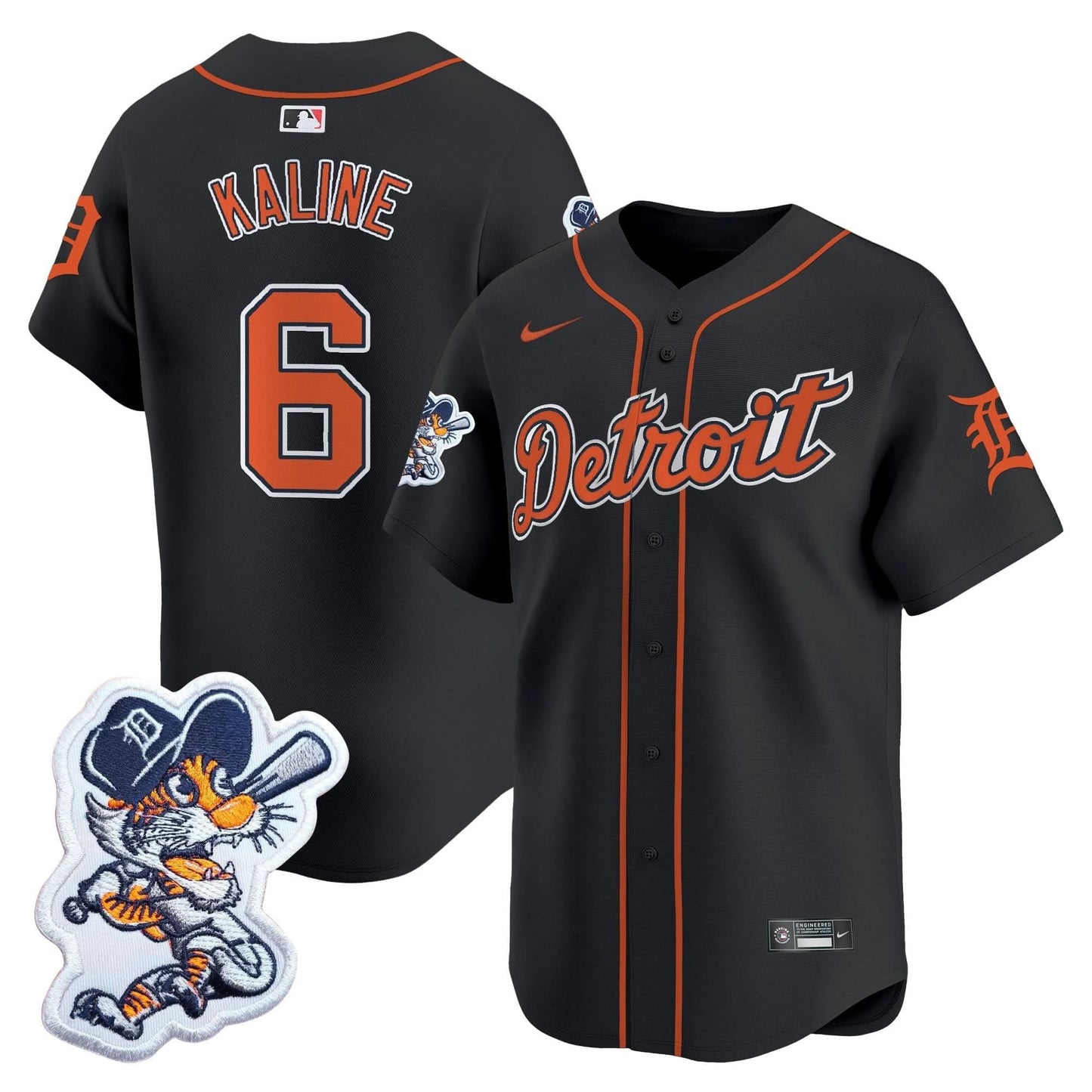 Men's Detroit Tigers Paws Patch Vapor Premier Limited Jersey - All Stitched