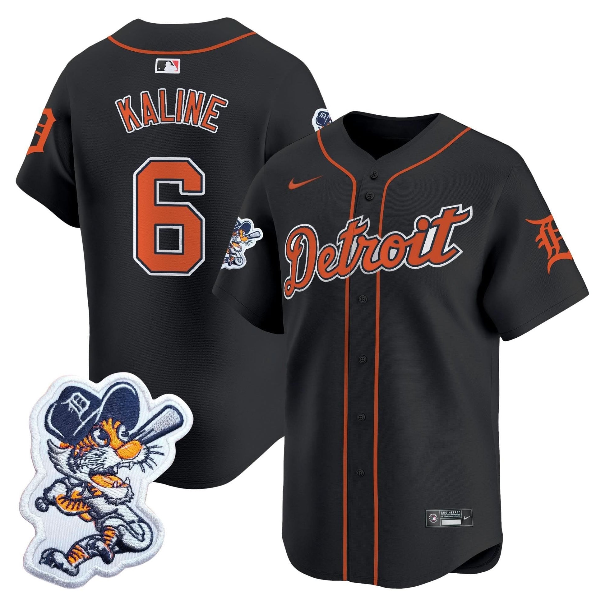 Men's Detroit Tigers Paws Patch Vapor Premier Limited Jersey - All Stitched