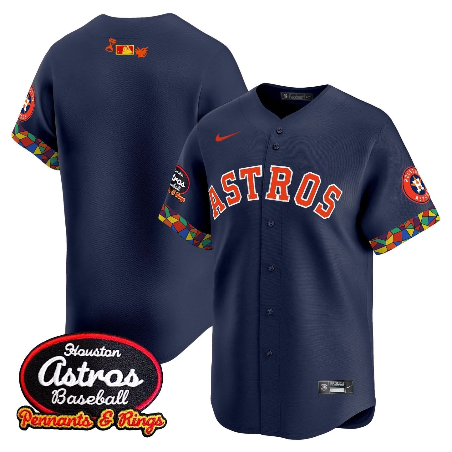 Men's Houston Astros x El Tiempo Cantina Vapor Premier Limited Jersey - All Stitched