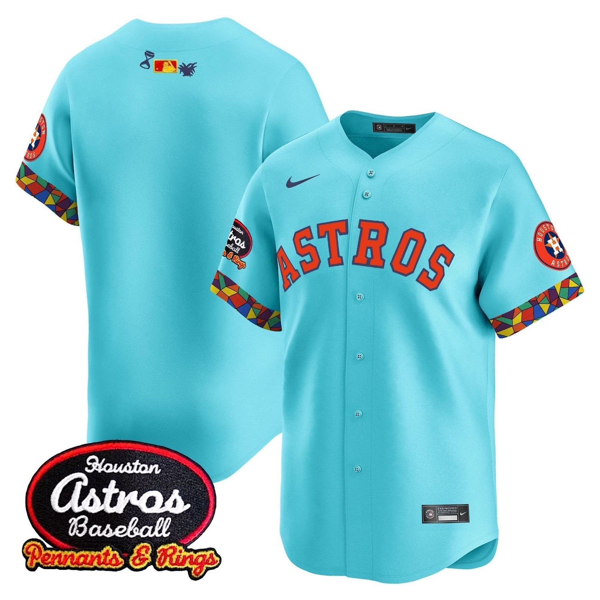 Men's Houston Astros x El Tiempo Cantina Vapor Premier Limited Jersey - All Stitched