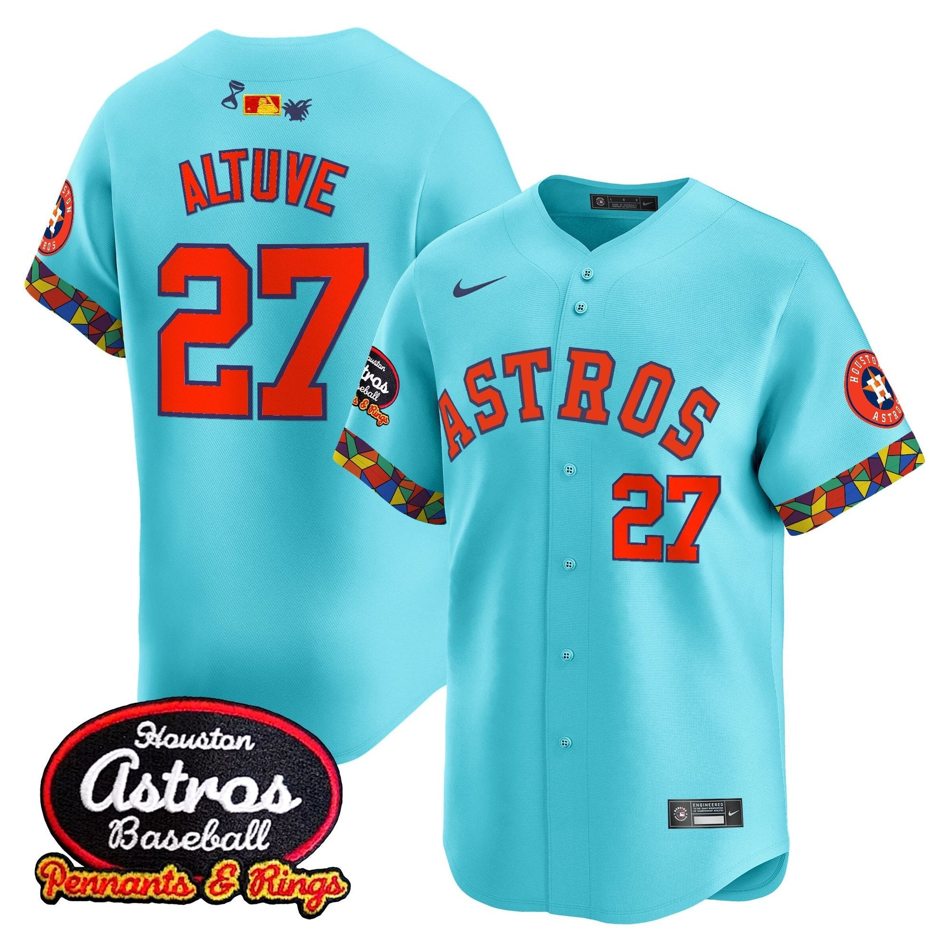 Men's Houston Astros x El Tiempo Cantina Vapor Premier Limited Jersey - All Stitched
