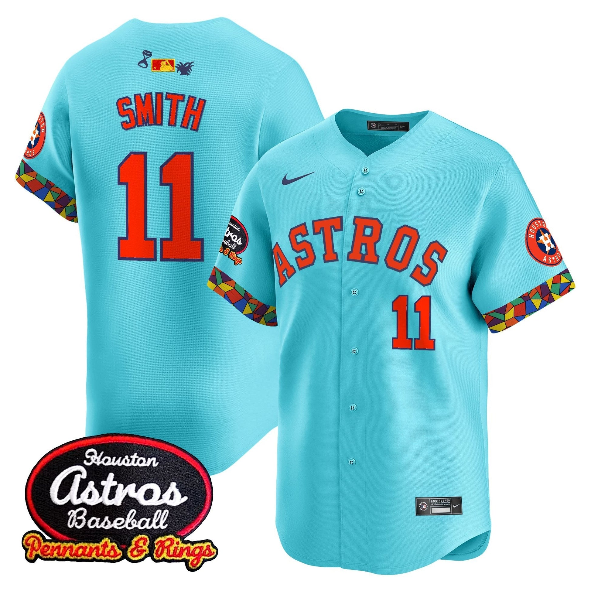 Men's Houston Astros x El Tiempo Cantina Vapor Premier Limited Jersey - All Stitched