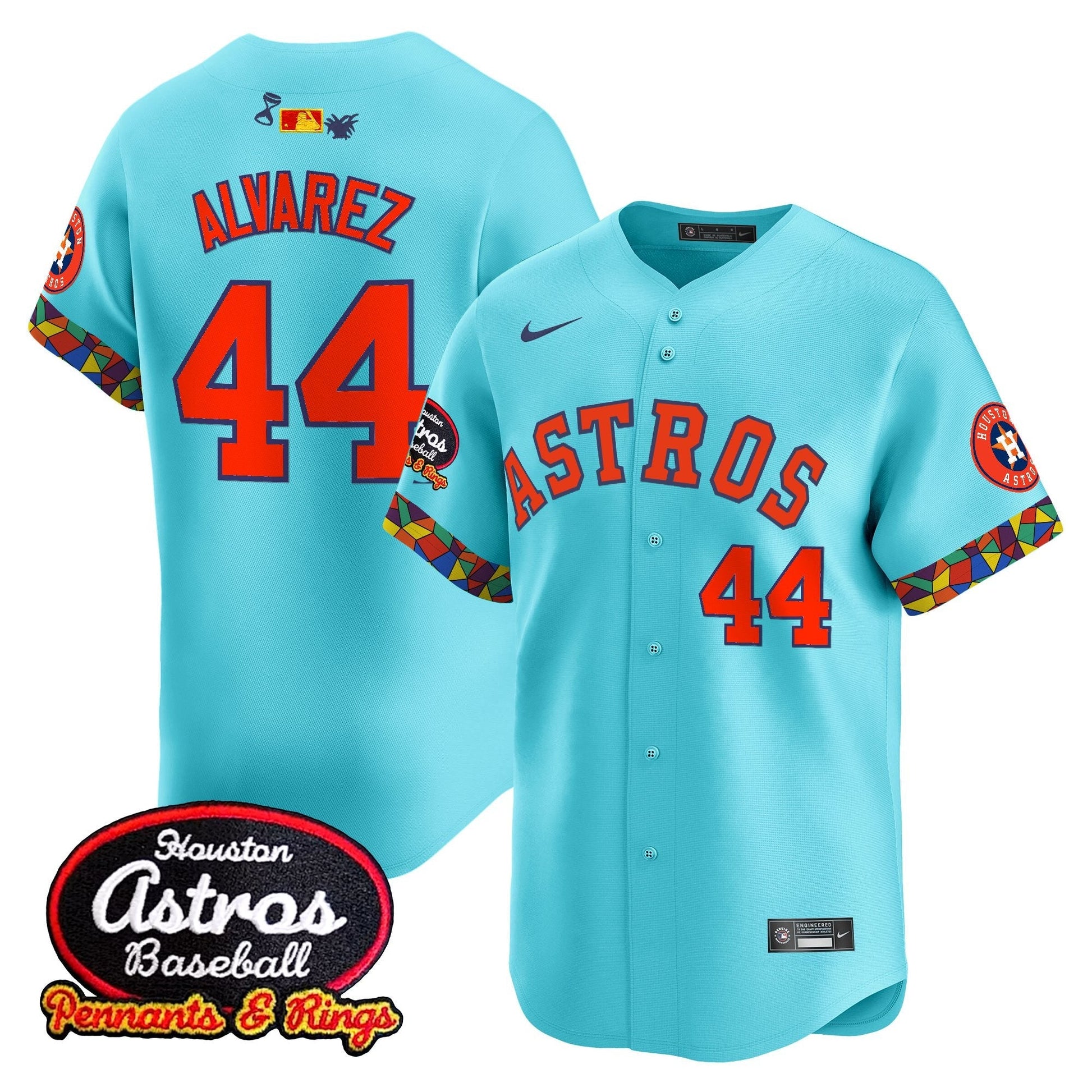 Men's Houston Astros x El Tiempo Cantina Vapor Premier Limited Jersey - All Stitched