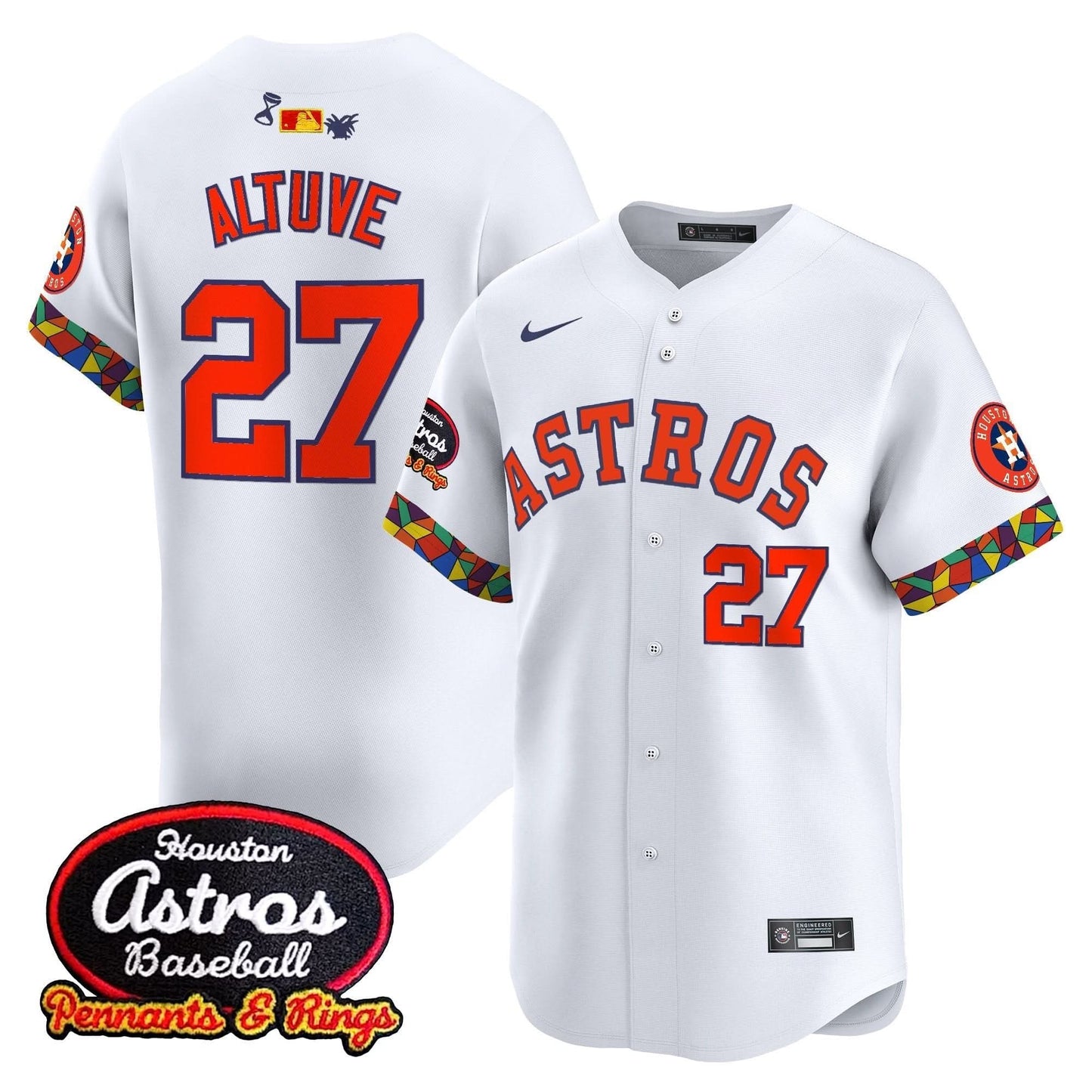 Men's Houston Astros x El Tiempo Cantina Vapor Premier Limited Jersey - All Stitched