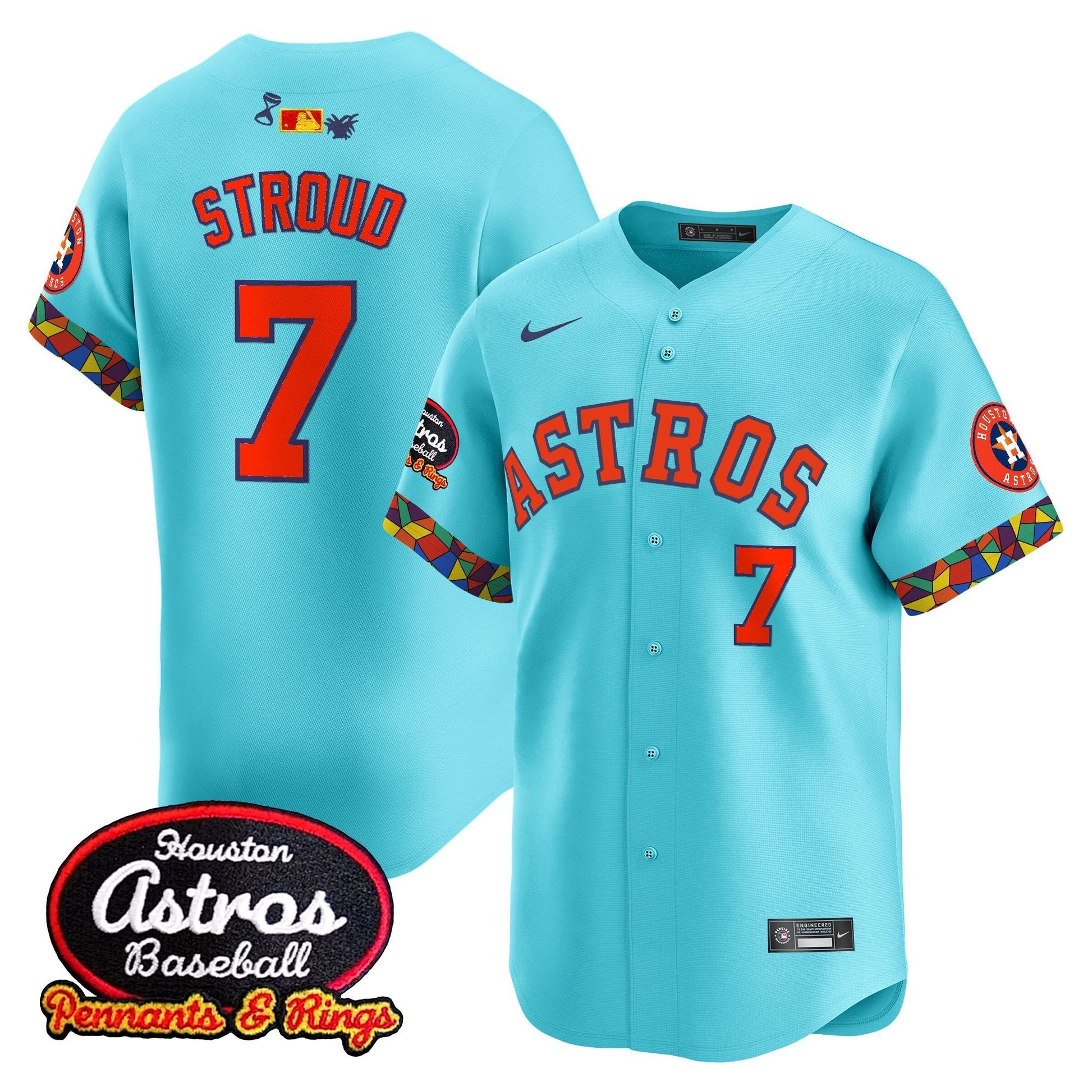 Men's Houston Astros x El Tiempo Cantina Vapor Premier Limited Jersey - All Stitched