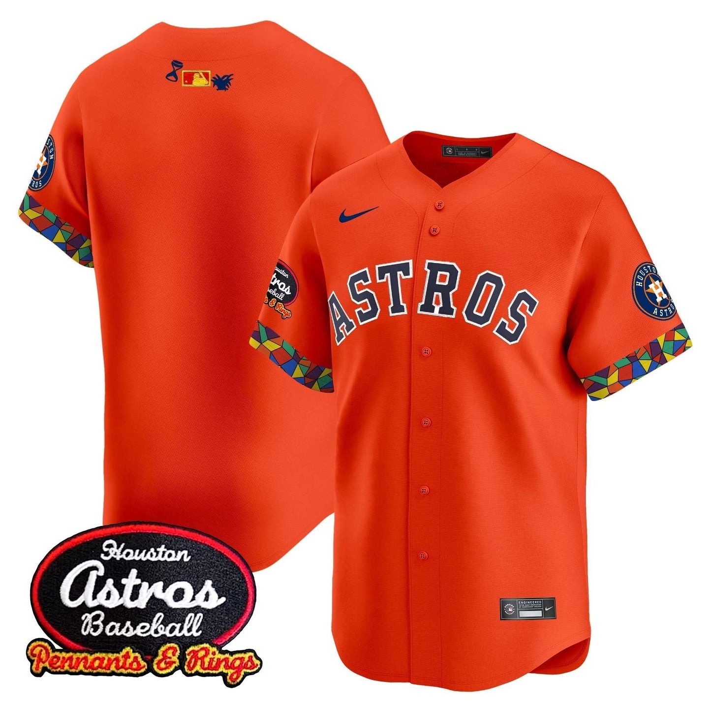 Men's Houston Astros x El Tiempo Cantina Vapor Premier Limited Jersey - All Stitched