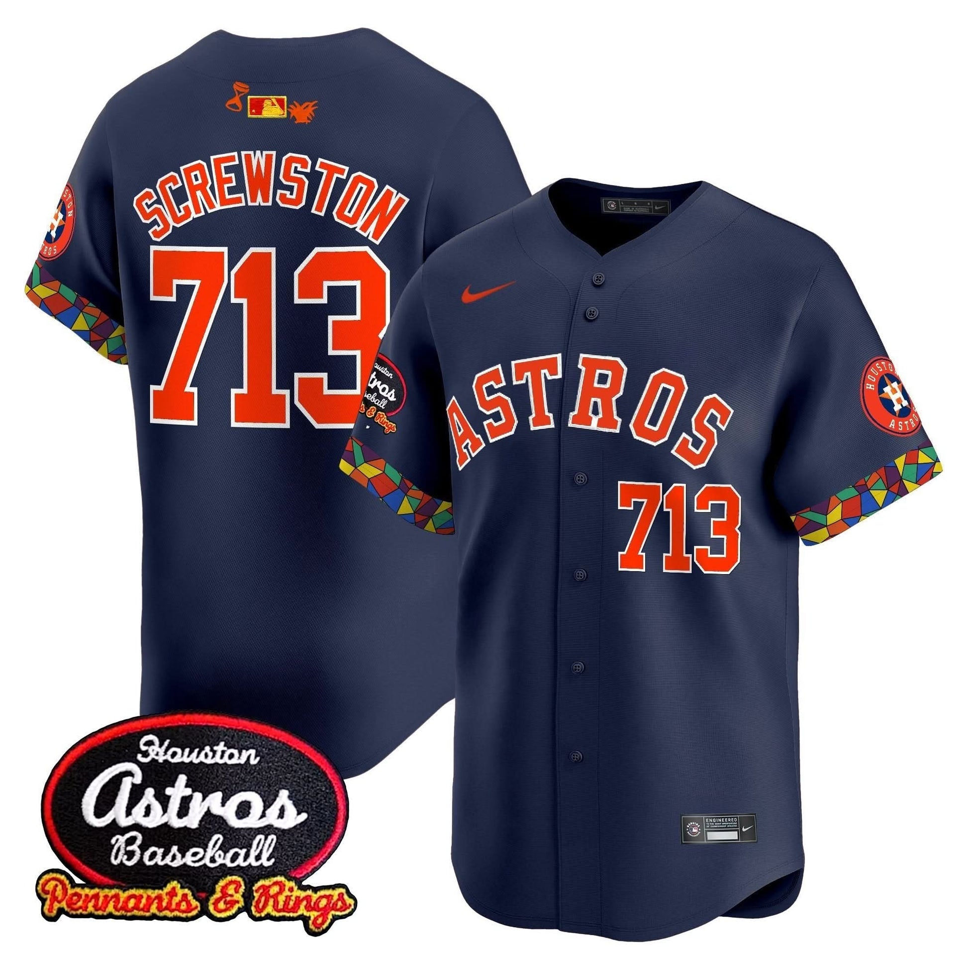 Men's Houston Astros x El Tiempo Cantina Vapor Premier Limited Jersey - All Stitched