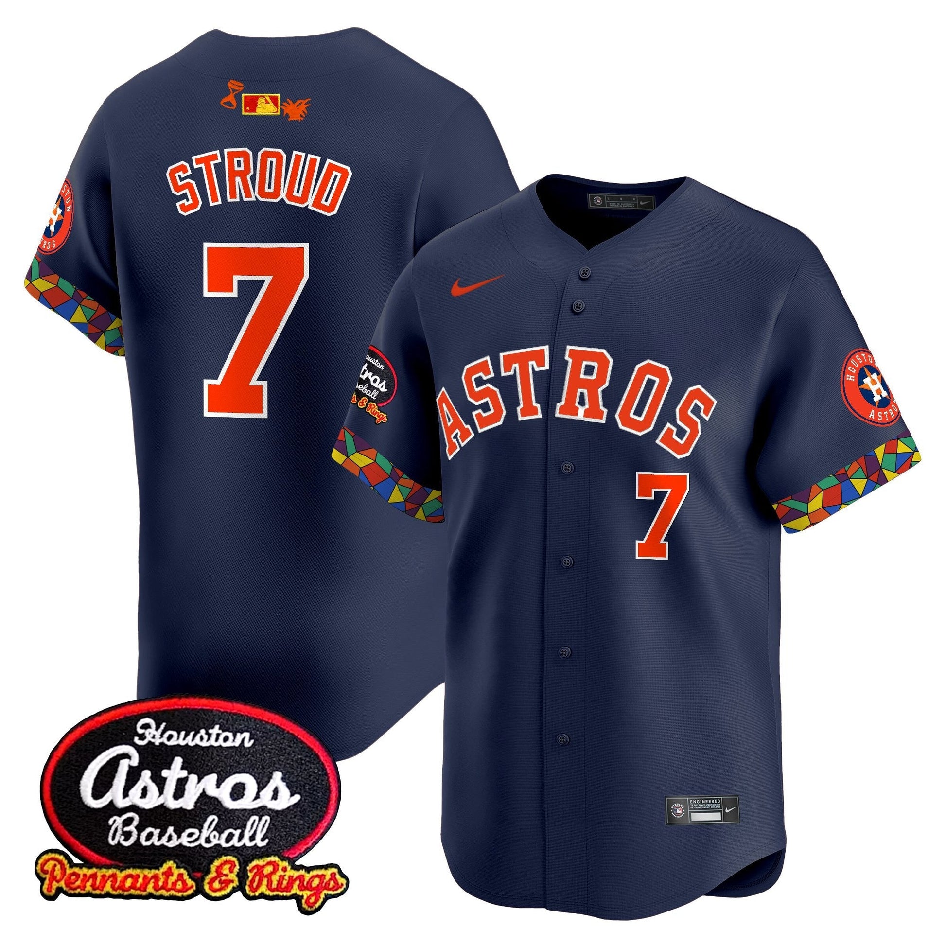 Men's Houston Astros x El Tiempo Cantina Vapor Premier Limited Jersey - All Stitched