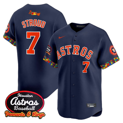 Men's Houston Astros x El Tiempo Cantina Vapor Premier Limited Jersey - All Stitched