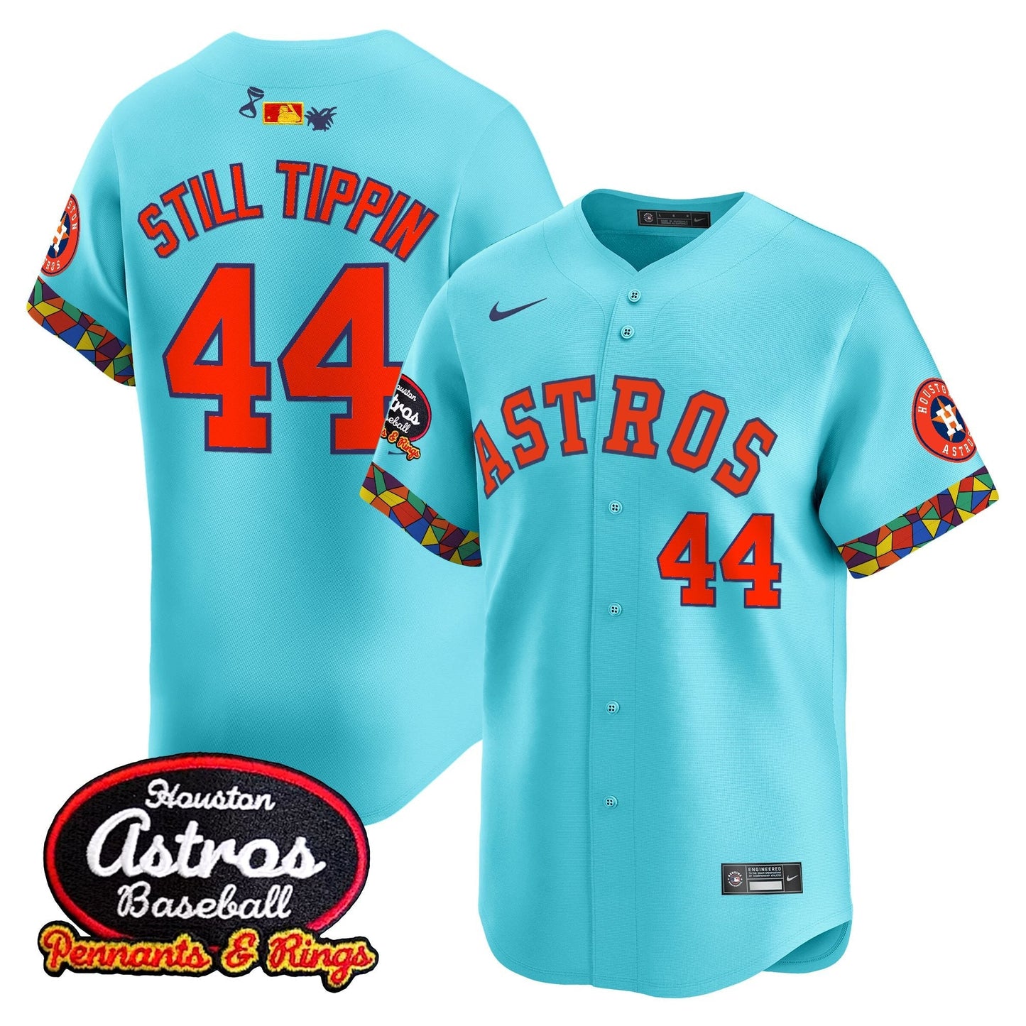 Men's Houston Astros x El Tiempo Cantina Vapor Premier Limited Jersey - All Stitched