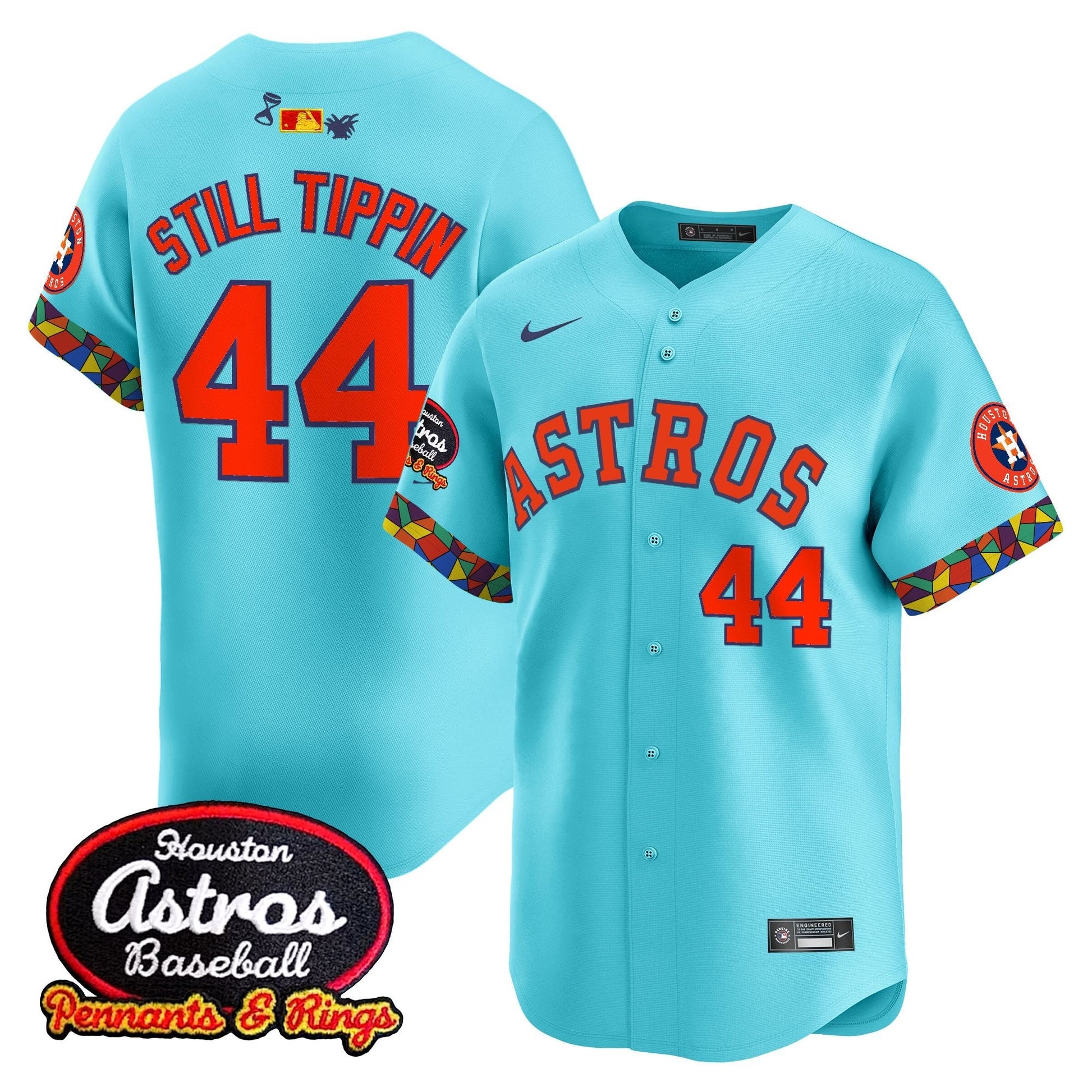 Men's Houston Astros x El Tiempo Cantina Vapor Premier Limited Jersey - All Stitched