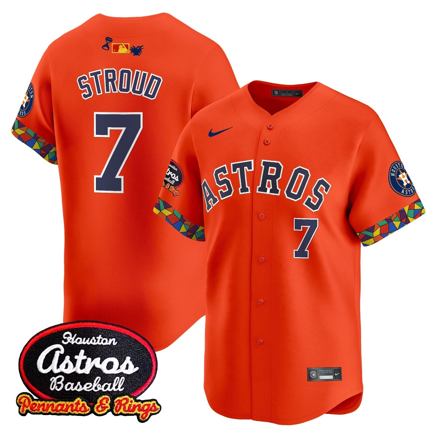 Men's Houston Astros x El Tiempo Cantina Vapor Premier Limited Jersey - All Stitched