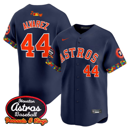 Men's Houston Astros x El Tiempo Cantina Vapor Premier Limited Jersey - All Stitched