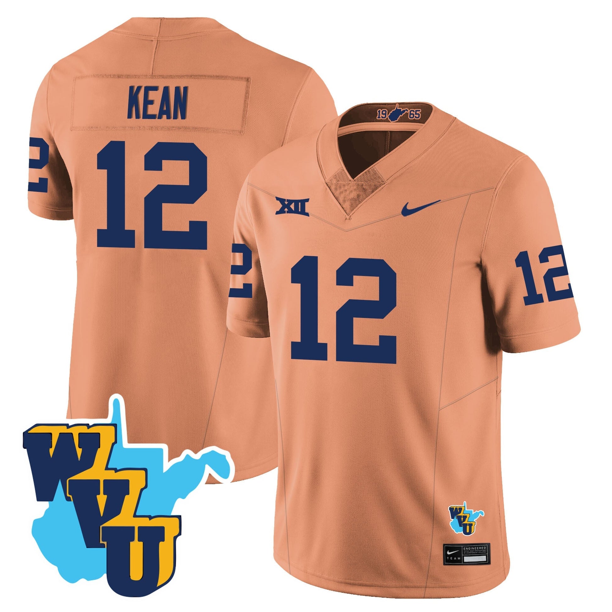 Men's West Virginia Mountaineers 1965-2025 Throwback Jersey - All Stitched