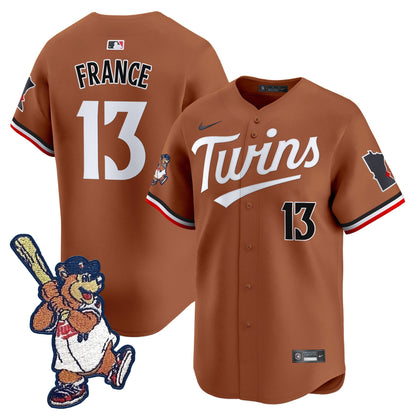 Minnesota Twins T.C. Bear Patch Vapor Premier Limited Jersey - All Stitched