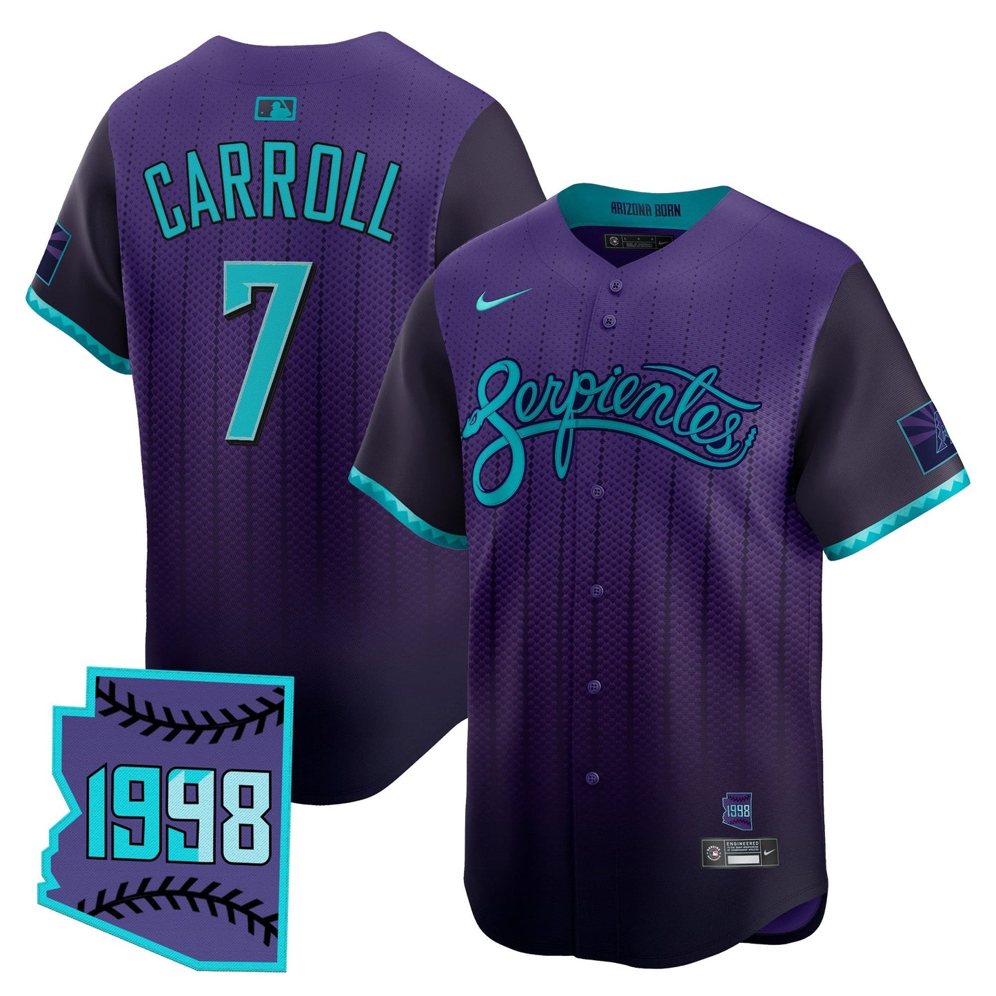 Men's Arizona Diamondbacks 2025 City Connect Vapor Premier Limited Jersey V2 - Stitched