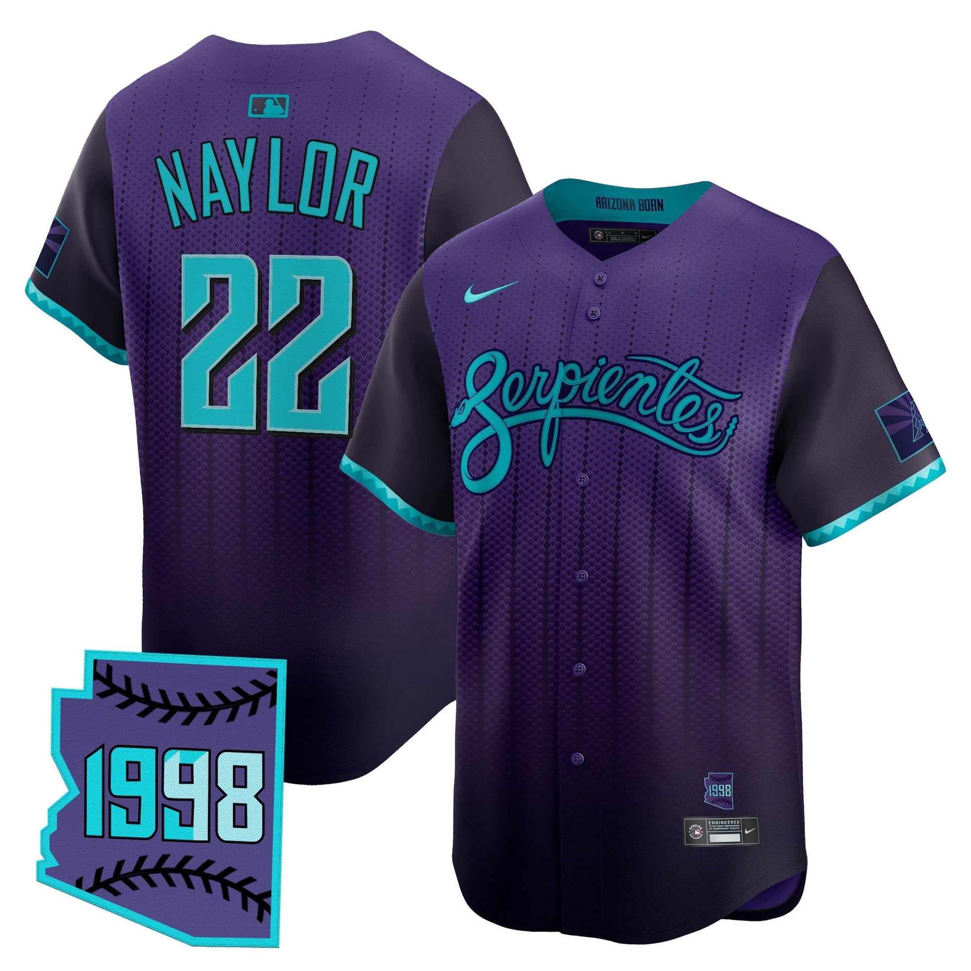 Men's Arizona Diamondbacks 2025 City Connect Vapor Premier Limited Jersey V2 - Stitched
