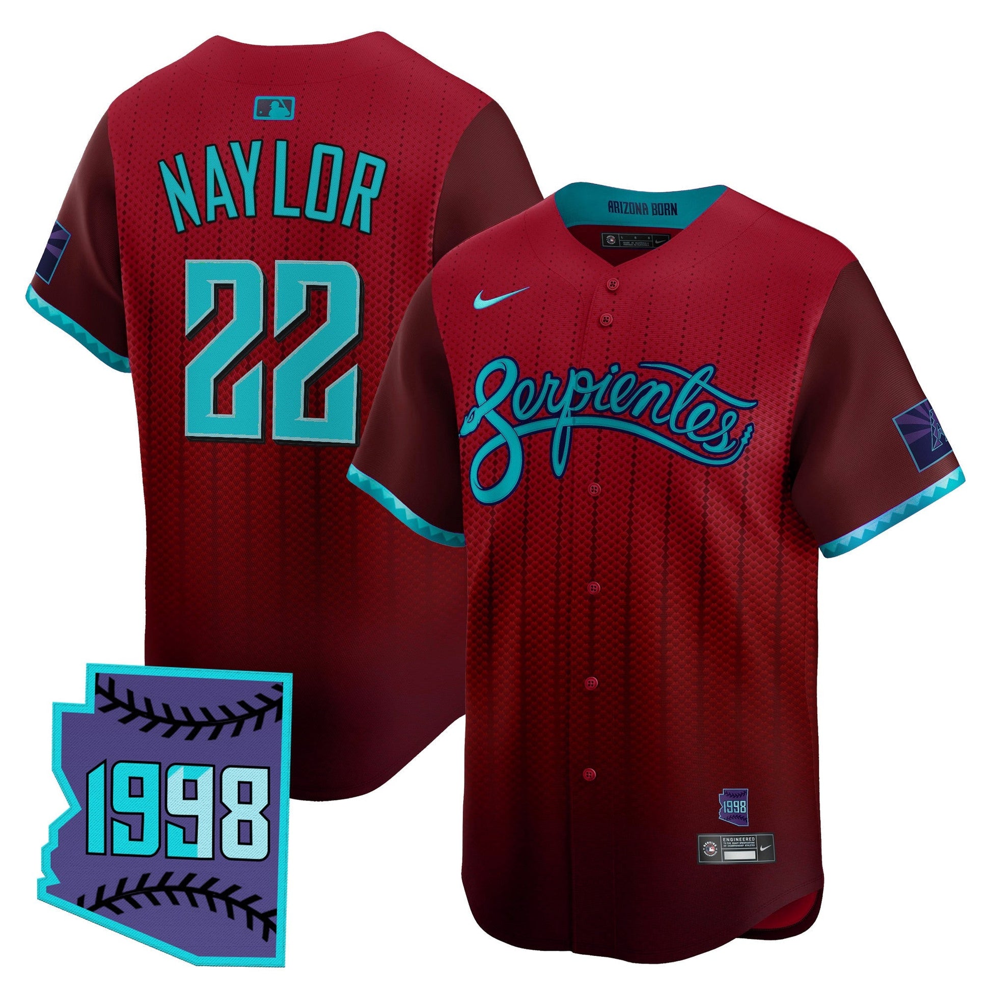 Men's Arizona Diamondbacks 2025 City Connect Vapor Premier Limited Jersey V2 - Stitched