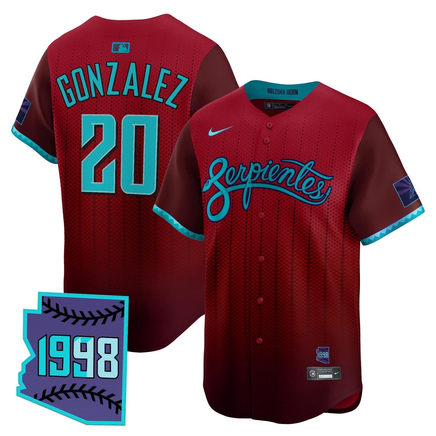 Men's Arizona Diamondbacks 2025 City Connect Vapor Premier Limited Jersey V2 - Stitched